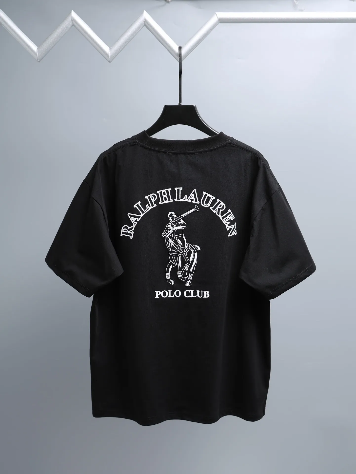 P170 Ralph Lauren* 2꯭0꯭2꯭6 new spring and summer models ❤️ Original ⌚️ higher version of Ralph Lauren. The fabric is made of 280 grams of high-density pure cotton. It does not deform or shrink. Process introduction: double thread movement. Precision embroidery on the chest ➕ back panel embroidery🪡 process Color: Black SIZE: S-XXL
